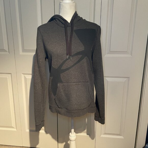 Under Armour Womens Sweatshirt Semi-Fitted Hoodie Size Medium Gray All Seasons - Picture 1 of 5